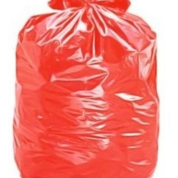 Saco Para Lixo Vermelho 45x55x003 20l Com 100 Unidades - Cor: