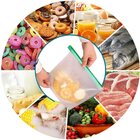 Saco Porta Alimentos À Vácuo Em Silicone Reutilizável 20cm Su