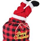 Saco Presente Noel Em Poliéster 1pc 23 X 24 X 41cm Decoração