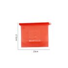 Saco Silicone Reutilizável 1000ml Avulso - Vermelho