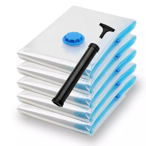 Saco Vácuo 80cm X 60cm 5peças Protetor Organizador Armazenar