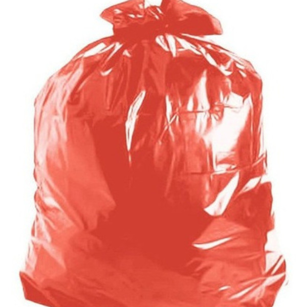 Saco Vermelho Para Lixo 100 Litros (200 Und) Coleta Seletiva