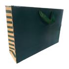 Sacola De Papel Presente Verde Gr 45X30X12
