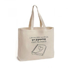 Sacola Ecobag 40cm Personalizada Algodão 100% Reciclado - "li