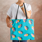 Sacola Ecobag Bolsa Estampada Cupcake Casual Praia Viagem