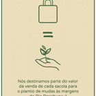 Sacola Ecobag Presente Personalizada Algodão 100% Reciclado -