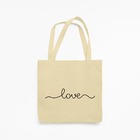 Sacola Ecobag Tecido Poliéster Love