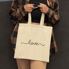 Sacola Ecobag Tecido Poliéster Love