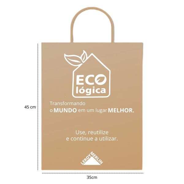 Sacola Papel Kraft Rec GR 35x43x14 110gr