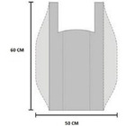 Sacola Plástica Reciclada Reforçada 50x60 Verde - 4 Kg