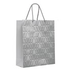 Sacola Premium Papel e Fibra Cinza Cromus