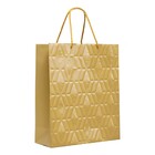 Sacola Premium Papel e Fibra Dourado Cromus