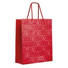 Sacola Premium Papel e Fibra Vermelho Cromus