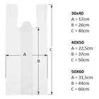 Sacola Sacolinha Preta Reciclada - 40 X 50 Fardo C/ 5 Kg
