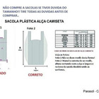Sacolas Plasticas Branca Reciclada 30x40 A 90x100 Kit 1 Kg