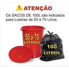 Sacos De Lixo 100 Litros Preto 300un Resistentes
