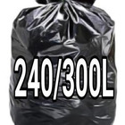 Sacos De Lixo 240  300 Litros Super Reforçado Fabricante Preto