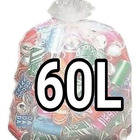 Sacos De Lixo Transparente 60l Reforçado 100 Un Fabricante
