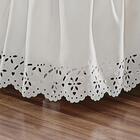 Saia Babado Cama Casal King Branca