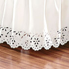 Saia Babado Cama Casal Queen Palha