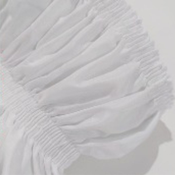 Saia Box Com 2 Elásticos - Casal - Branco