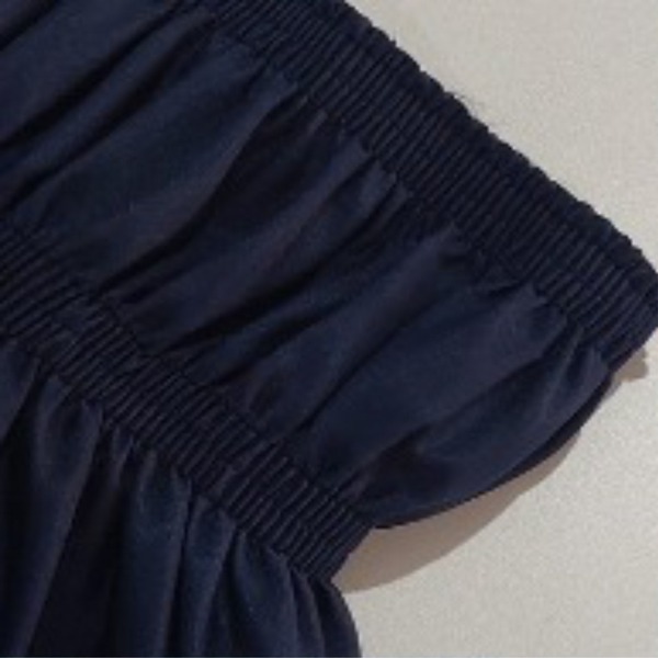 Saia Box Com 2 Elásticos - Solteiro - Azul Marinho