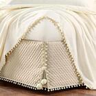 Saia Box King Glamour Matelassê Costurado - Bege