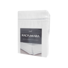 Saia Box Ponto Palito Branco - Solteiro