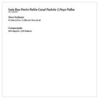 Saia Box Ponto Palito Casal Padrão 1 Peça Palha