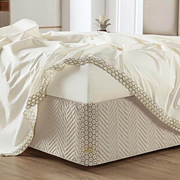 Saia Box Queen Atena Microfibra Em Matelassê - Bege