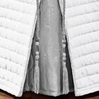 Saia Box Queen Bruxelas Matelassê Costurado - Branco