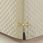 Saia Box Queen Olimpo Microfibra Matelassê Costurado - Bege