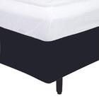 Saia Cama Box Casal Malha Gel Elástico Lisa Prática Macia