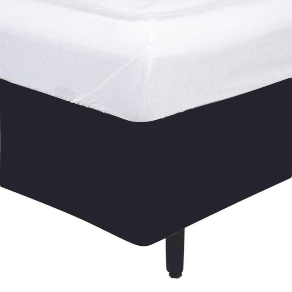 Saia Cama Box King Malha Gel Elástico Lisa Prática Macia