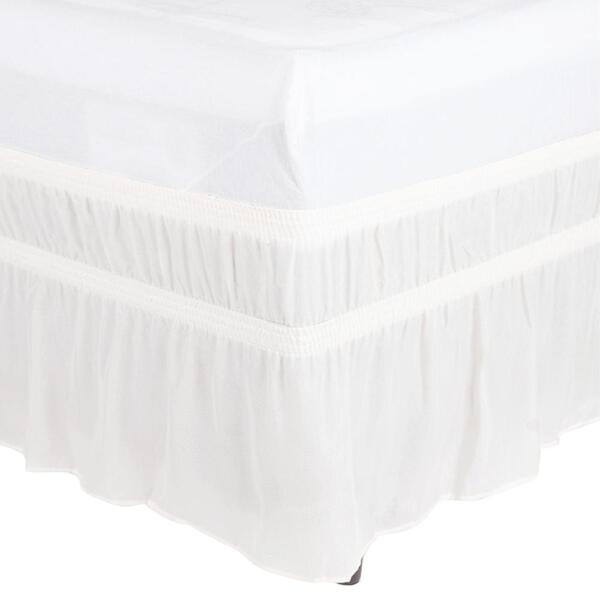 Saia Cama Box King Microfibra Elástico Duplo Lisa Macia