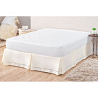 Saia Cama Box Ponto Palito Queen 1 Peça Palha 2,10m X 1,58m A