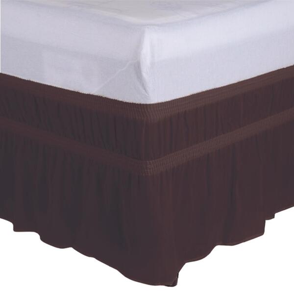 Saia Cama Box Queen Microfibra Elástico Duplo Lisa Macia