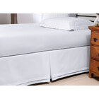 Saia Cama Box Solteiro Branco 200 Fios 100% Algodão 1 Peça