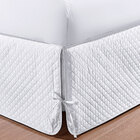 Saia Cama Box Solteiro Matelada Branco