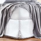 Saia Cama Box Solteiro Oxford Matelado Branca