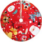 Saia De Árvore Natal Temática Natalino Noel Rena Urso 120cm