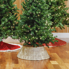 Saia de Árvore Natalina de Fibra Natural 18x45x45cm Cromus