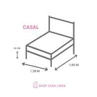 Saia de Cama Box Cor Branca Tamanho Casal