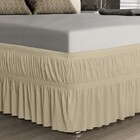 Saia P/ Cama Box - King Size - Malha - Palha - Adomes