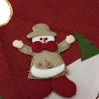 Saia Para Árvore De Natal Decorada Rústica Vinho Boneco De Ne