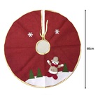 Saia Para Árvore De Natal Decorada Rústica Vinho Boneco De Ne