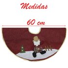 Saia Para Árvore De Natal Temática Papai Noel 60cm