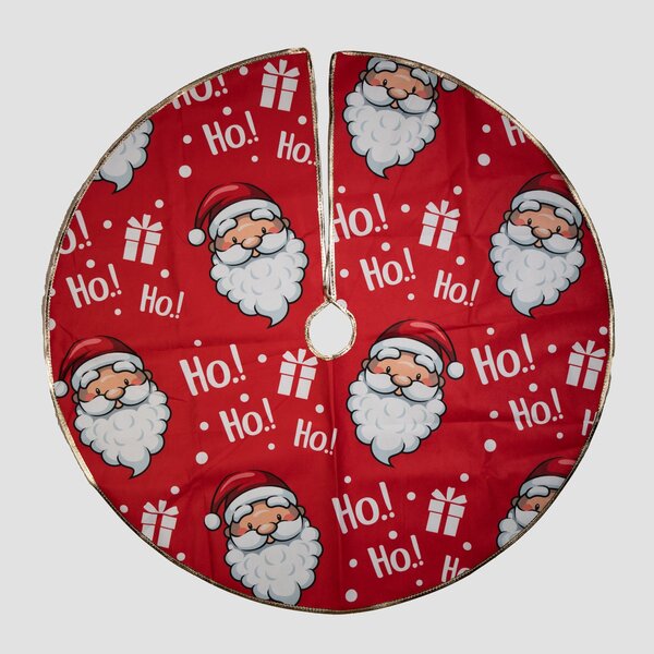 Saia Para Árvore De Natal Temática Papai Noel 60cm