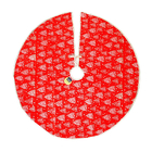Saia Para Árvore De Natal Vermelho Luxo 90cm