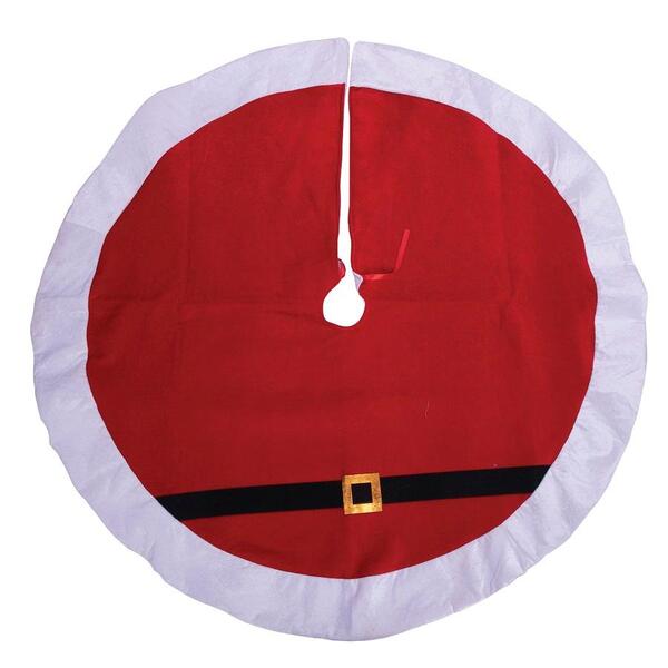 Saia Para Árvore Em Veludo Cinto Noel 110cm Decoração De Natal